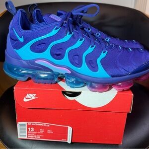 Nike Air VaporMax Plus‘Regency Purple’- Blue and Pink Men’s Sz 13 BV7079 500 box